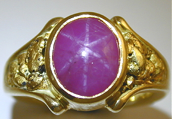WR 48 with Pink Star Sapphire